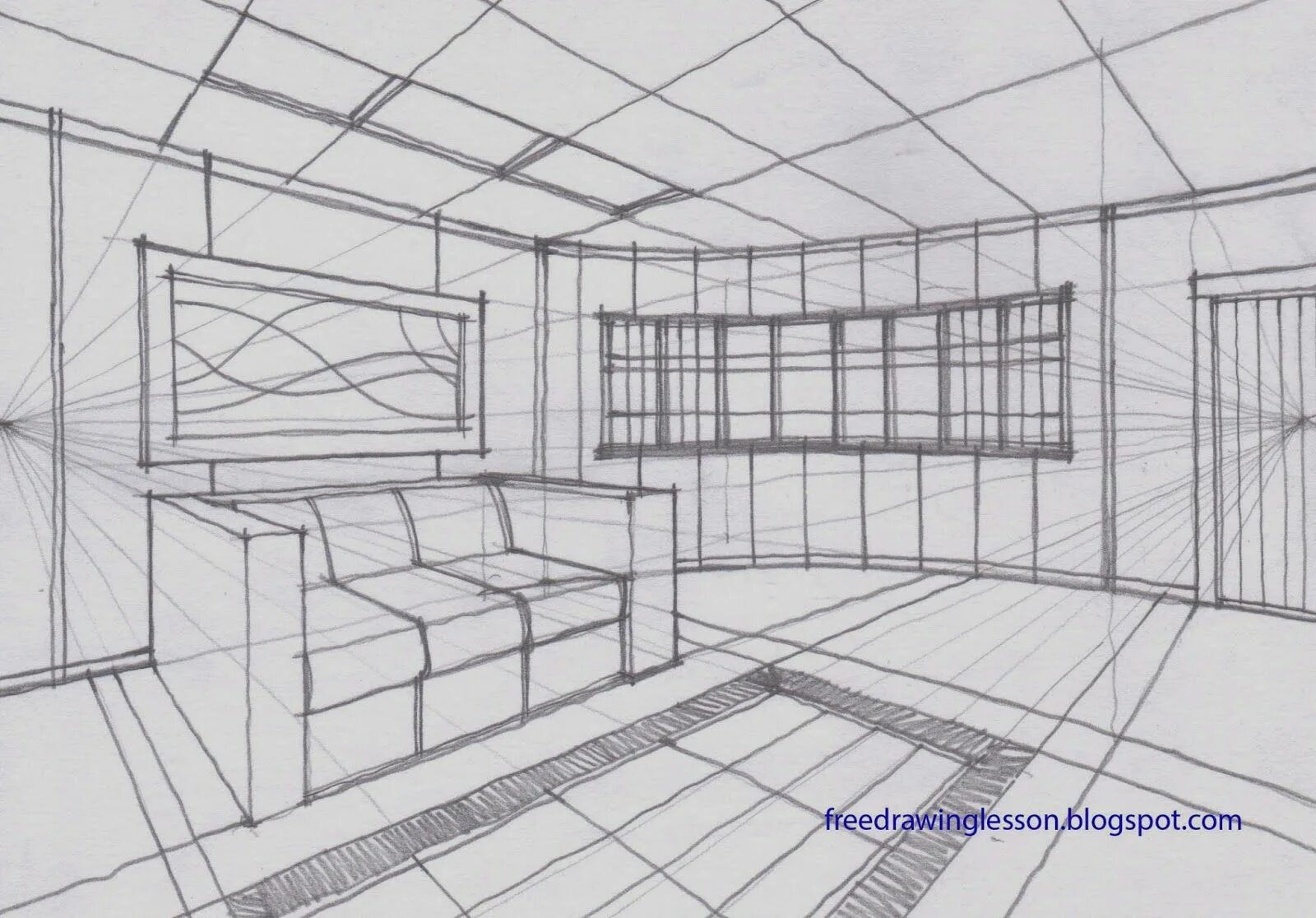 What is perspective in drawing, and 2 most important types of perspectives in in