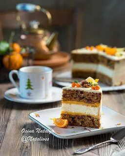 Торт морковный с апельсином и орехами