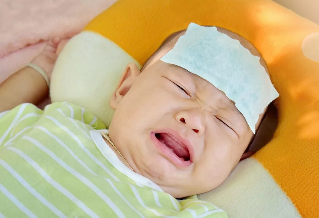 Могут ли новорожденные болеть. Холодный компресс на лоб.