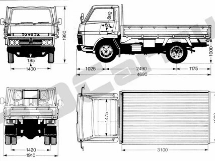 Toyota dyna размеры