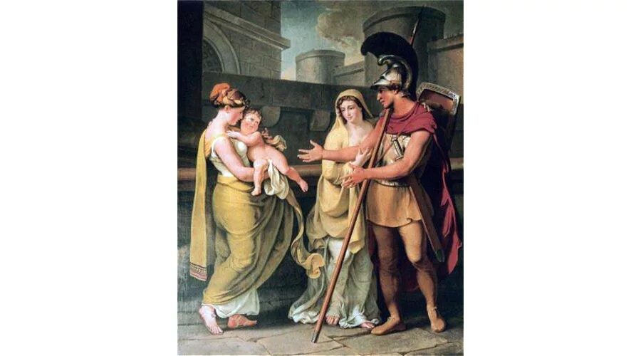 Андромаха грек. Гектор и андромаха картина. Свидание гектора с андромахой. Гектор древняя греция. Астианакс победил календио.