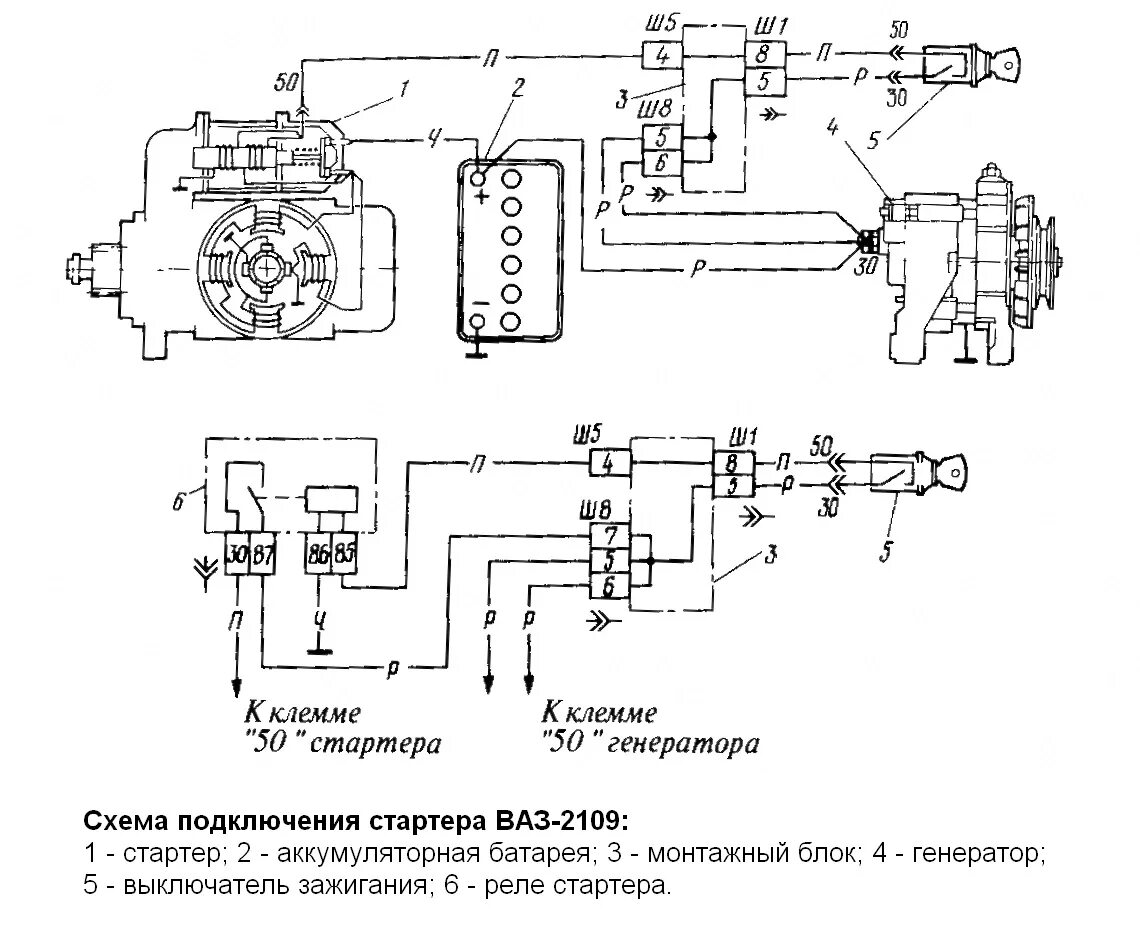Подключение электростартера. Реле включения стартера ВАЗ 2108 схема. Схема включения стартера ВАЗ 2109 инжектор. Схема проводки включения стартера ВАЗ-2109. Электрическая схема стартера ВАЗ 2109.