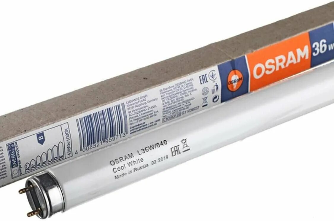 Osram 36w l36 w/640. Osram l36w/640. «Лампа люминесцентная l 36w/640 36вт t8 4000к g13. Лампа люминесцентная;l36w/20-640 Osram.