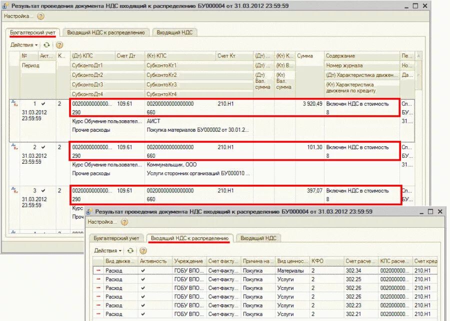 Учет в бюджетном учреждении 1с. Распределение входящего НДС В бюджетном учреждении. Входящий НДС на каком счете. КПС счет 210.р2. Учет входящего НДС.