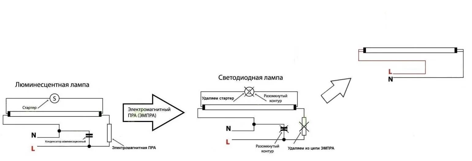 Схема подключения линейных светодиодных светильников 220в. Схема подключения светодиодной лампы 18 ватт. Схема подключения линейного светодиодного светильника. Схема подключения диодных ламп дневного света. Подключить светодиодную лампу 220