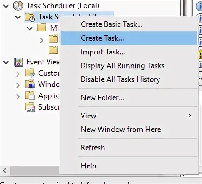 Scheduler create