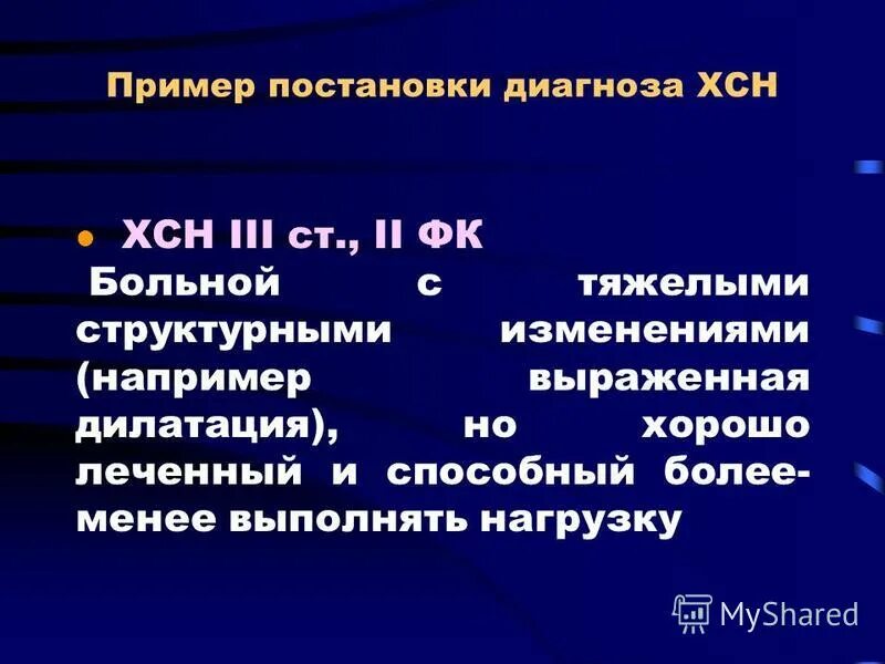 Диагноз хронической сердечной недостаточности