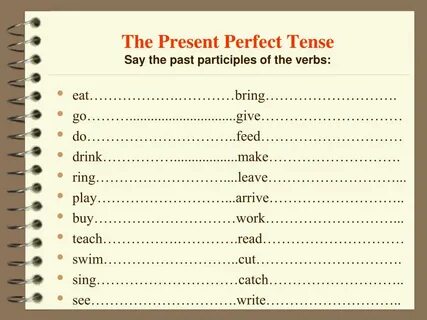 3 форма глагола write в present perfect