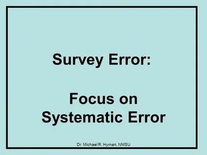 Total error