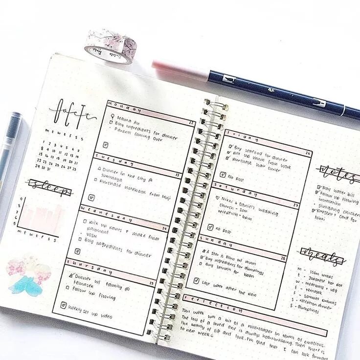 Week journal. Bullet journal weekly. bullet journal weekly spread. week spread bullet journal. bujo неделя.