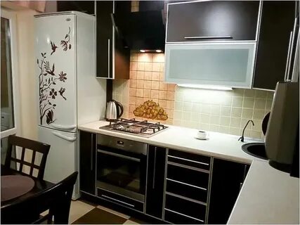 Кухня 8 с холодильником