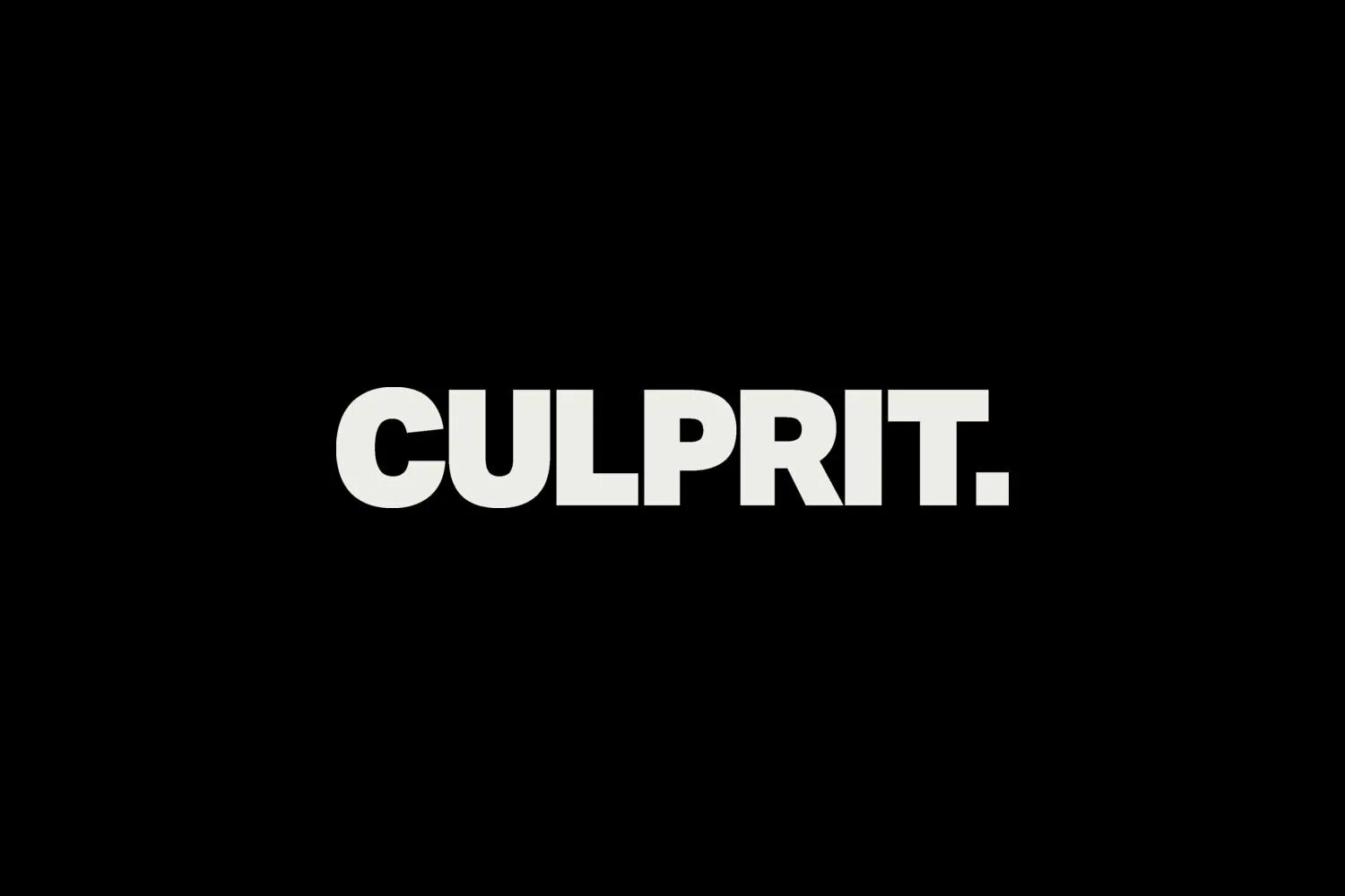 Culprit. Culprit перевод. culprit фирма. брендинг надписями.