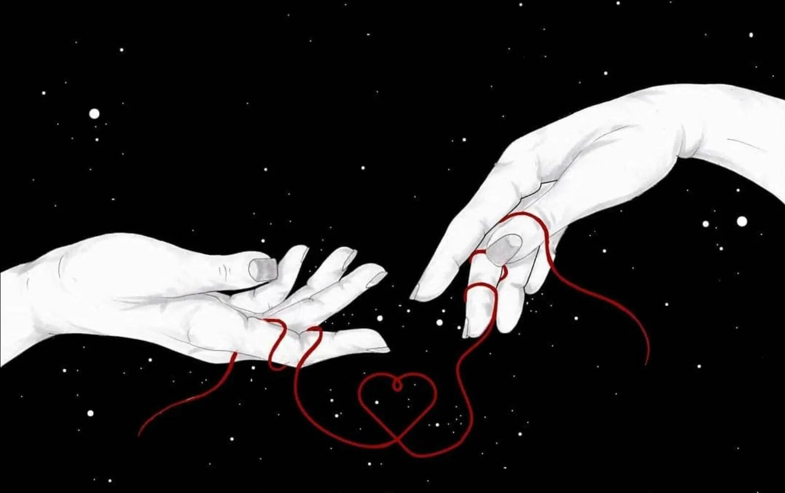Линия связывает людей. Нити между людьми. Красная нить судьбы. Сердца связанные нитью. Руки связанные нитью.