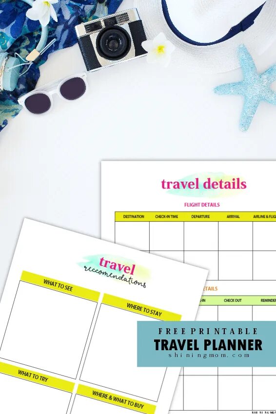 Travel detail. Планер на отпуск. Планеры для печати. Printable Travel Planners. Vacation Planner.