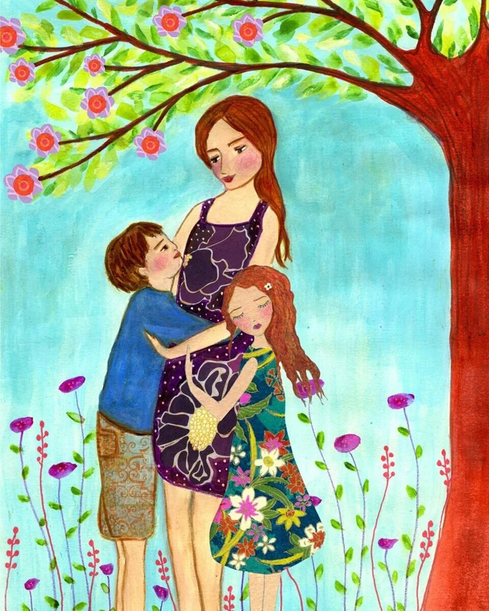 Рисунок для мамы. Красивый рисунок для мамы. Рисунок ко Дню матери. Рисунок на тему мама. Рисование на тему мамин праздник