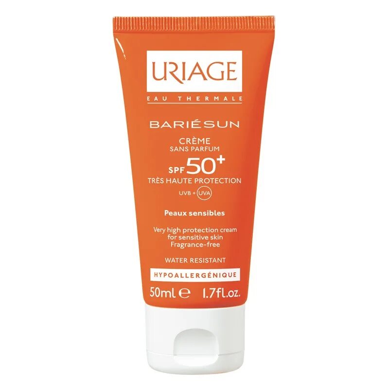 Крем спф летом. Uriage СПФ 50+. Uriage Bariesun SPF 50. Uriage SPF 50 Bariesun Creme. Uriage / Bariesun / Барьесан SPF 50+ крем.