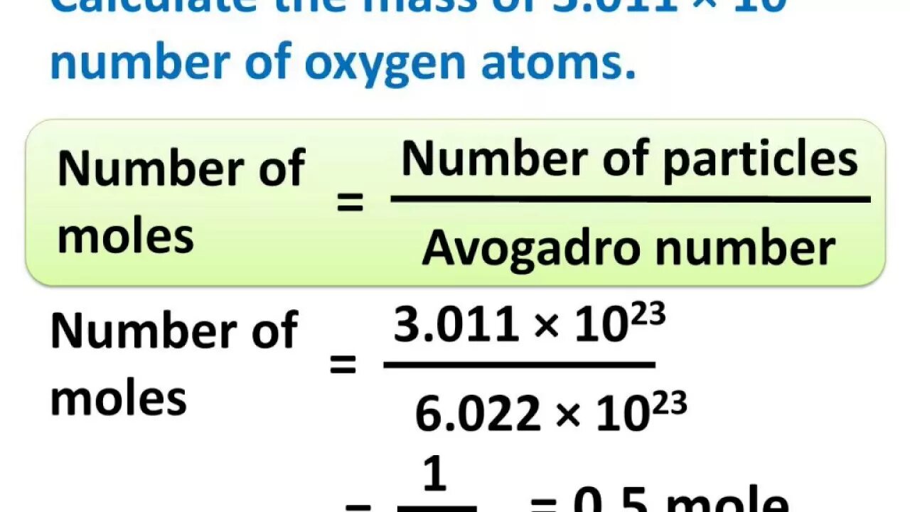Calculate numbers. Avogadro's number. The Mole and the Avogadro constant. Number of Moles. Mole Formula.