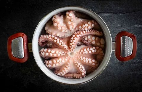 Осьминоги на сковороде