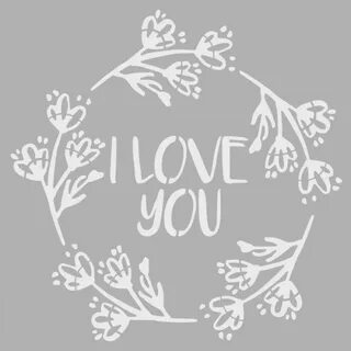 Heart Reusable Stencil for Painting Room Wall DIY Decor 