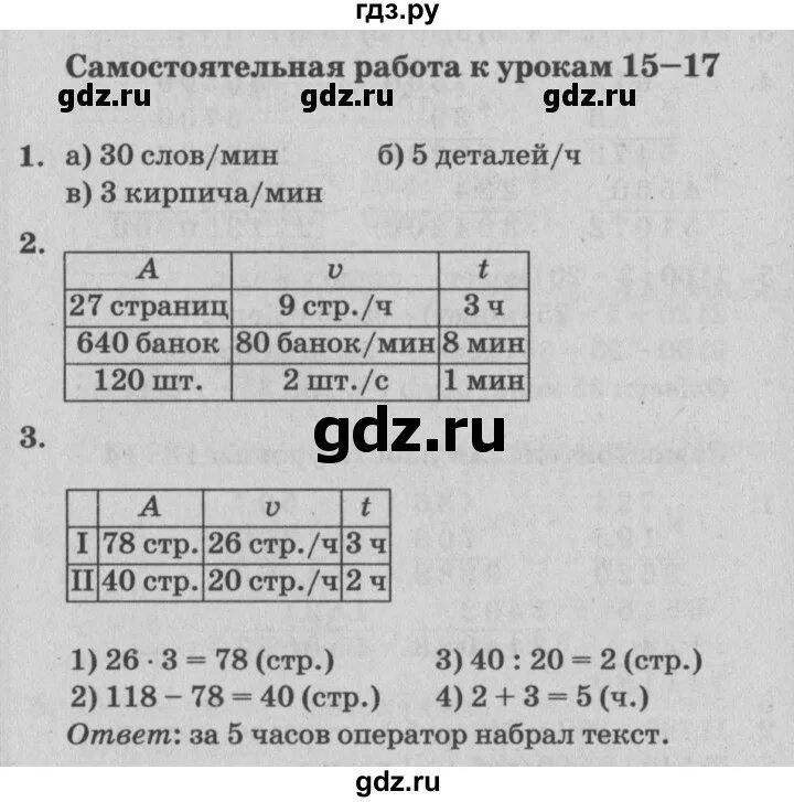 Итоговая контрольная работа по математике 3 класс Петерсон. Гдз выпуск 2/1. Решебник самостоятельные работы петерсон 3 класс