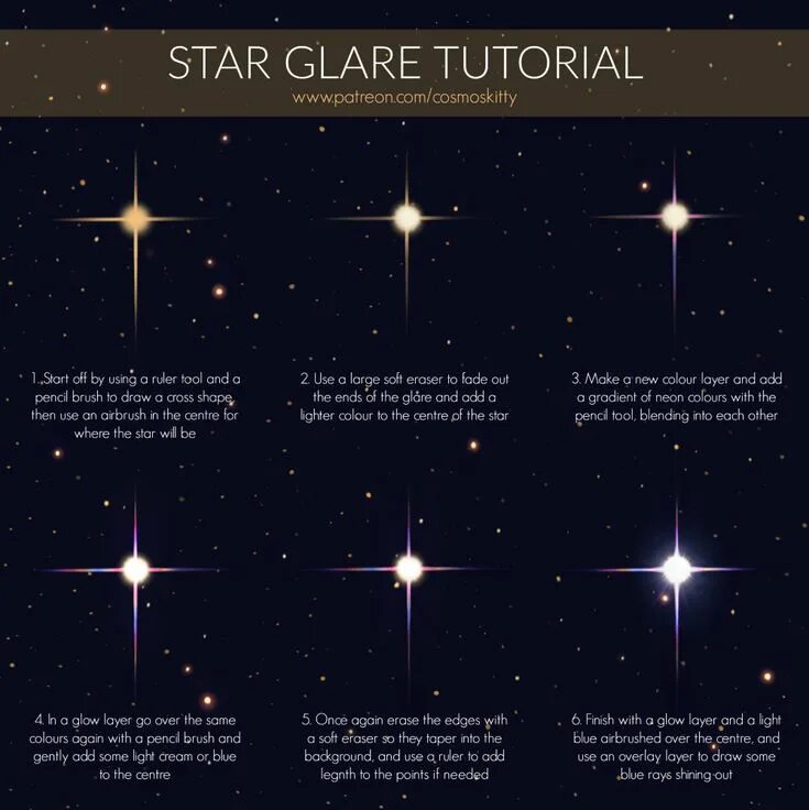 Space tutorial. Звезда туториал. падающую звезду туториал пошагово. tutorial stars. usage star.