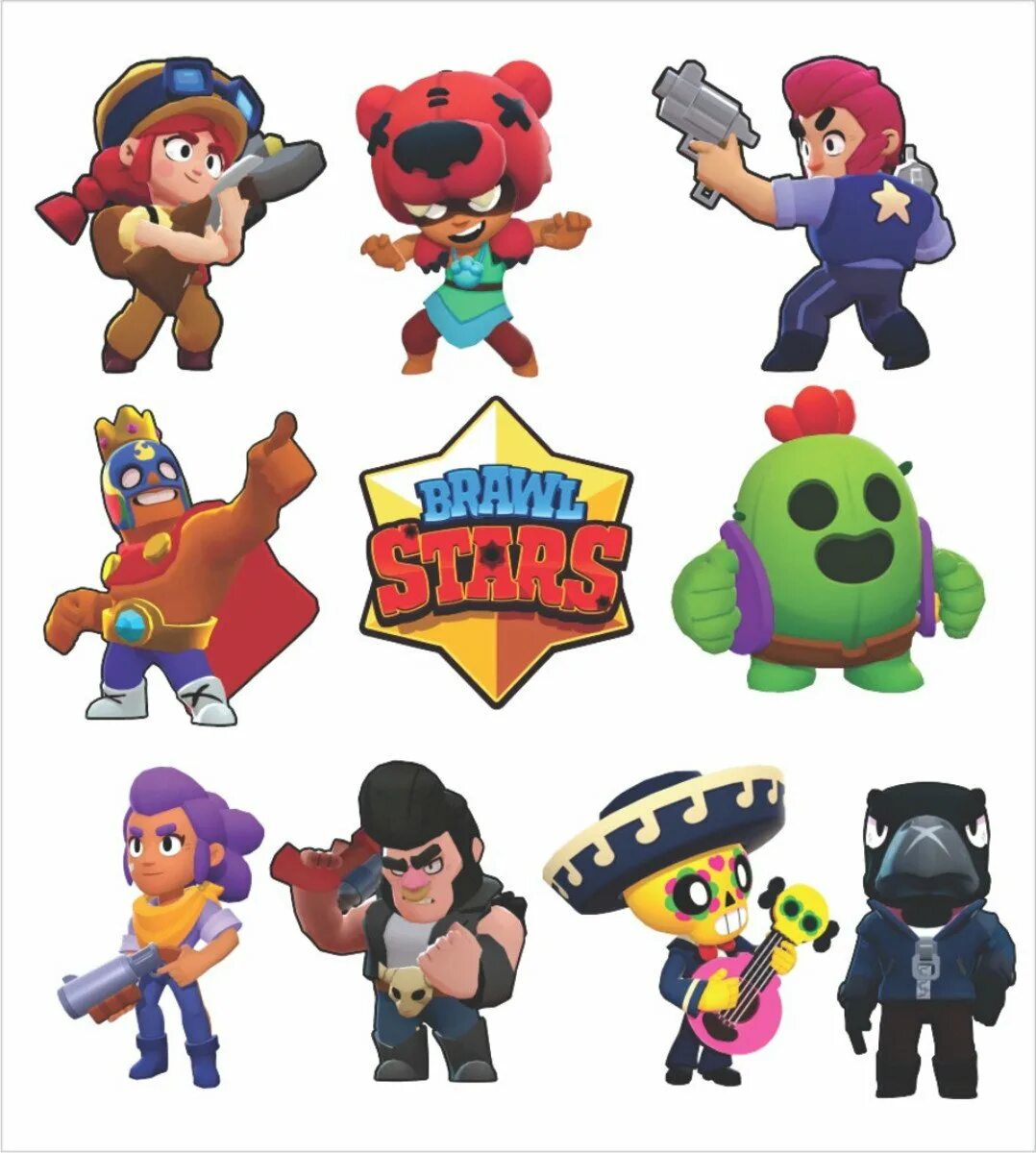 Вафельная печать Brawl Stars. Герои Brawl Stars для сахарной печати. Герои Браво старс герои. Brawl Stars сахарная печать. Браво наклейки