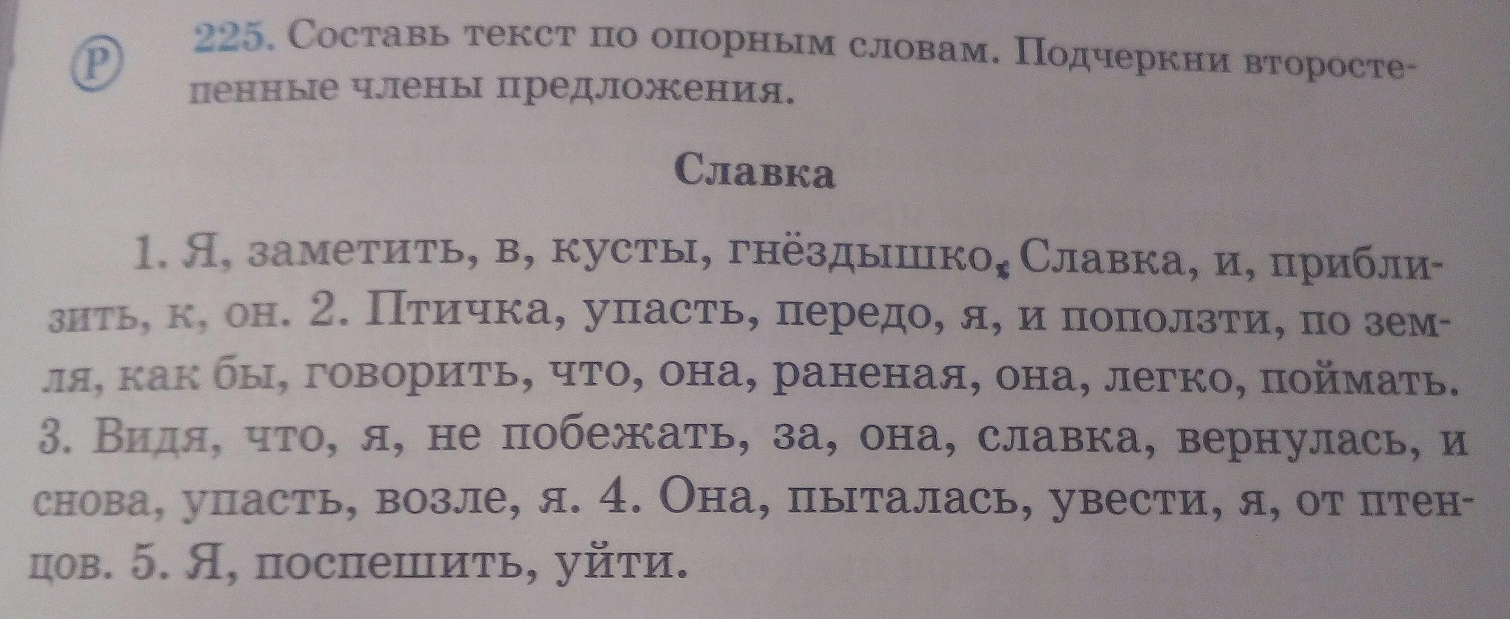 Я заметил в кустах гнездышко Славки и приблизился к нему.