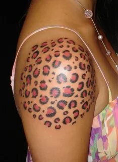 Amazing Leopard Print Tattoo st10003.