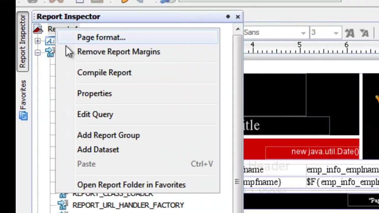 Пример JASPERREPORTS. Jasper Report parameters Map. Gom inspect Report.