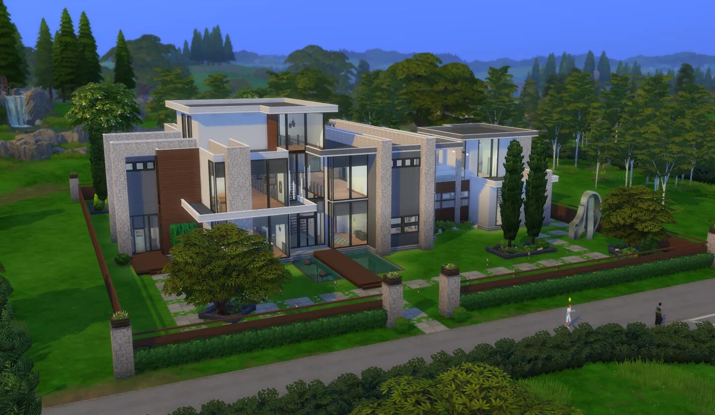 Библиотека домов в симс 4. Modern mansion sims 4. симс 4 modern house. симс 4 дом модерн. sims 4 современный дом.