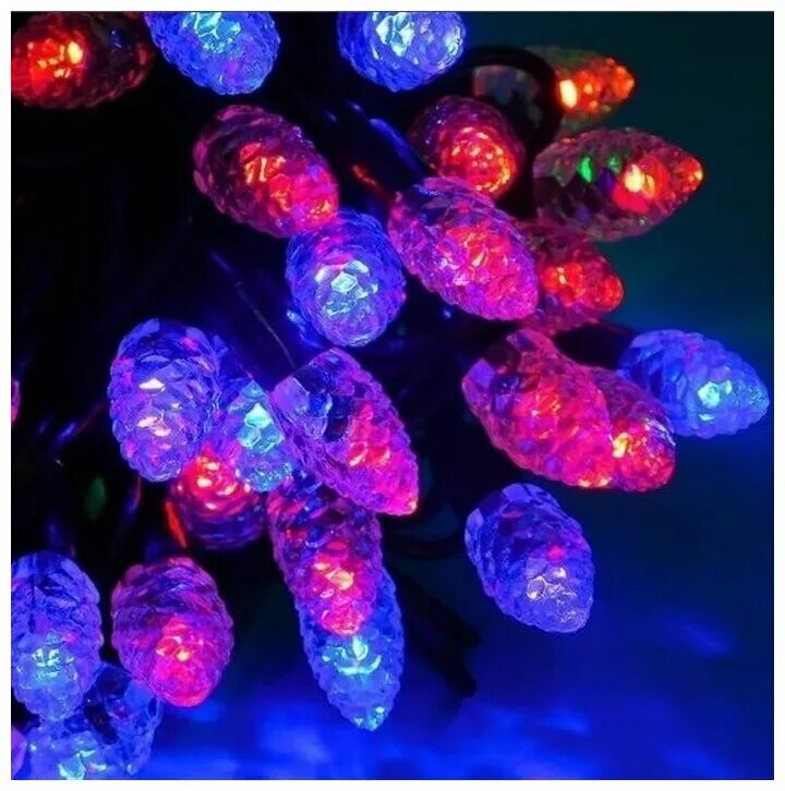 (led) нить 7,5м 120led многоцветн. гирлянда светодиодная окоф. гирлянда 5. эл. гирлянда нить тм "ecolux" светодиоды 100 ламп.