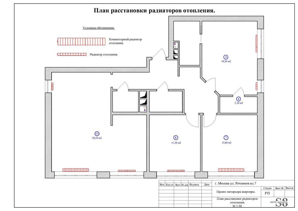 Как обозначается отопление