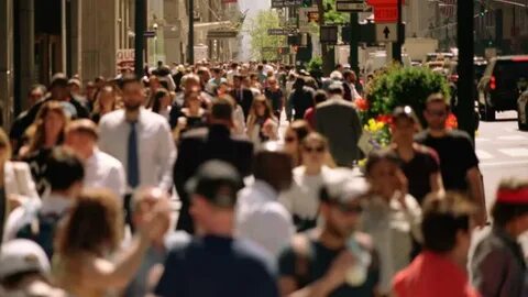 Busy crowded