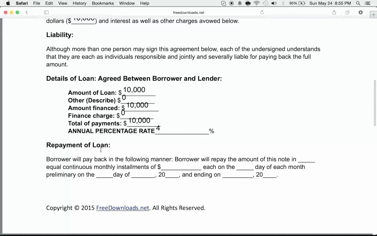 Other charge. Loan Assignment Agreement образец. Loan Agreement filled in.