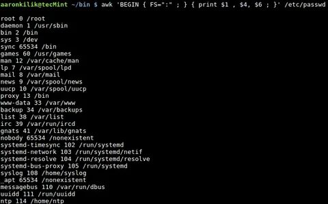 Awk grep