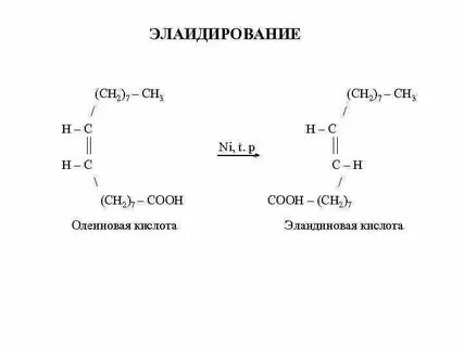 Изомеры олеиновой кислоты