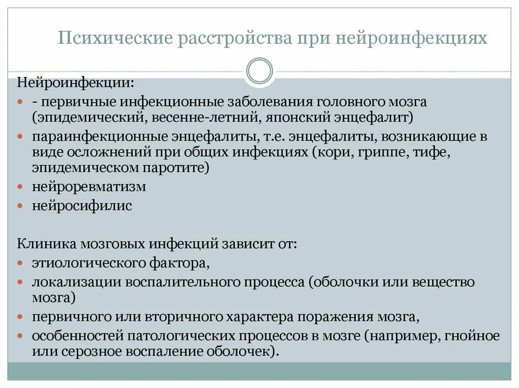 Интеллектуальные расстройства. Психические расстройства при нейроинфекциях. Психические расстройства при интоксикациях. Психические расстройства при инфекционных заболеваниях. Психические расстройства п.