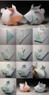 Оригами из белой бумаги легкие