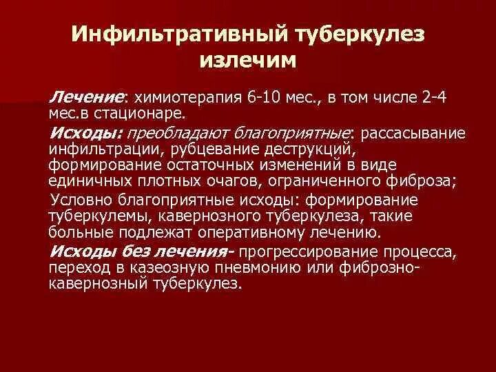 Туберкулез лечение