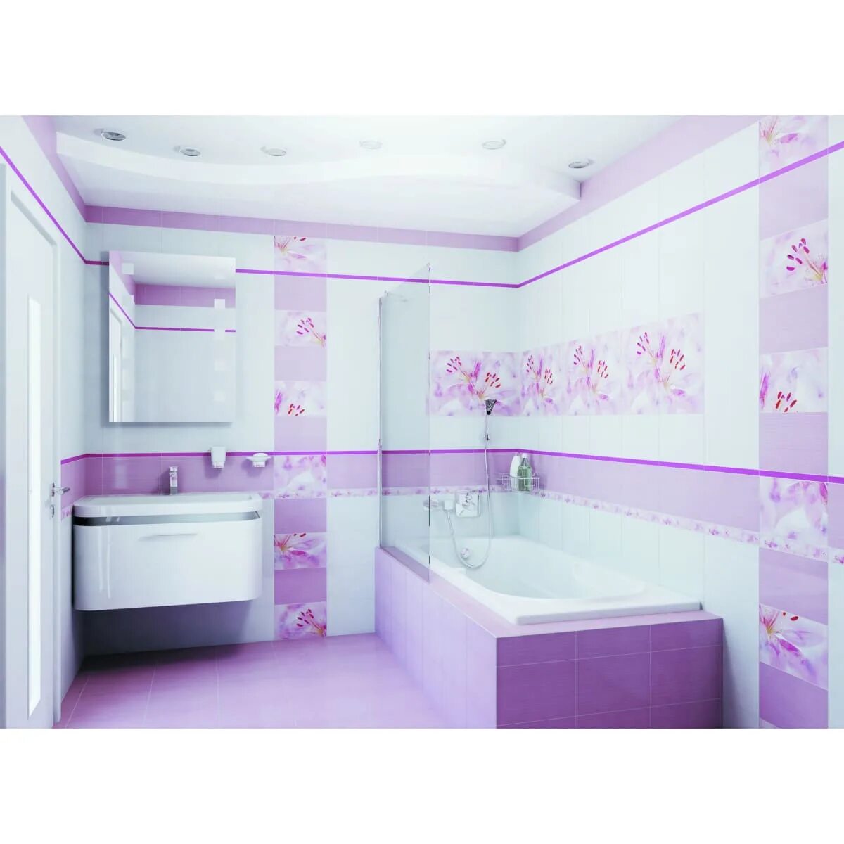 Ванная уфа цены. Плитка Лила Леруа Мерлен. Плитка Lily Дельта керамика. Плитка для ванной. Розовая ванная.