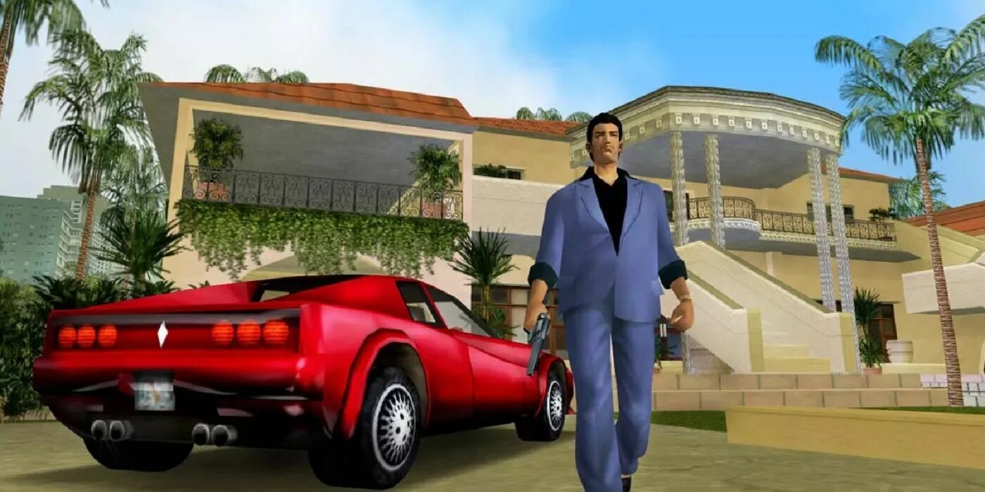 Гта вай сити оригинал. ГТА Вайс Сити. GTA vice City Deluxe. GTA vice City 2001. Grand Theft auto вай Сити.