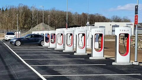 Зарядные станции tesla