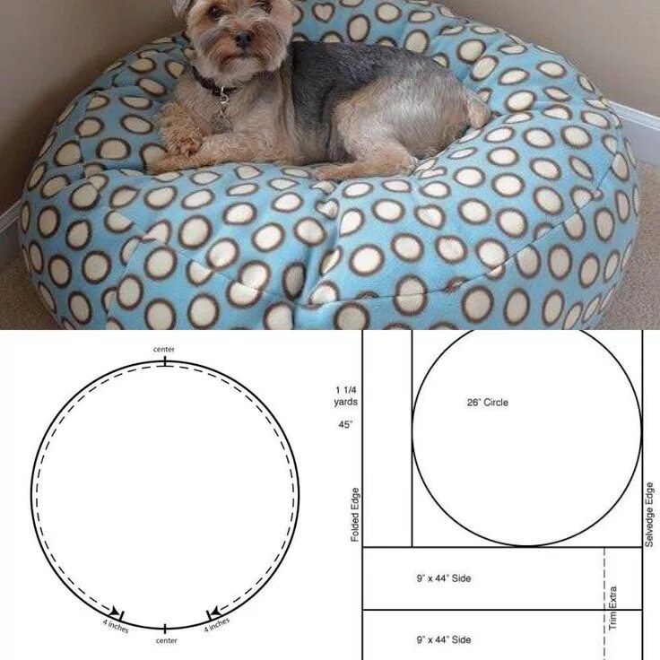 Diy dog stuff, Diy dog bed, Diy pet bed