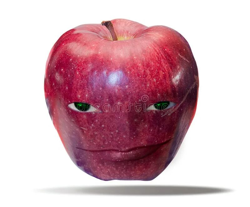 Глупое яблоко. Яблоко с лицом. Яблоко с рожей. Яблоко Мем. Яблоко с смешным лицом.