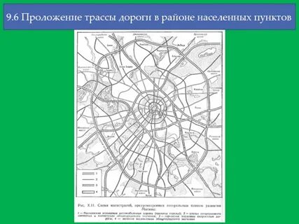 Дороги в районе населенного пункта
