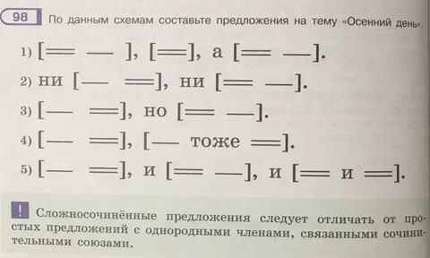 Составьте горизонтальные схемы предложений
