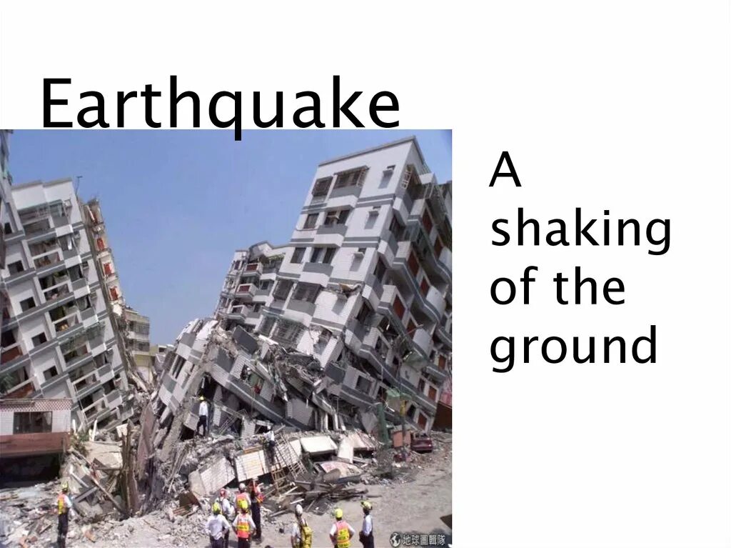 A shaking of the ground. Global problems of today. The most Global problems of today. A Shaking of the ground is Called a. Tornado b. Flood c. earthquake.