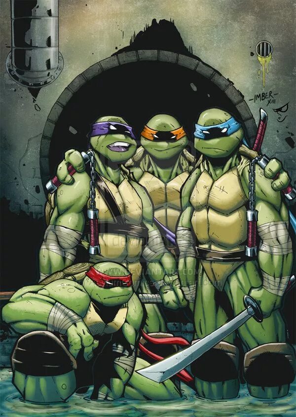 Донателло и Микеланджело. TMNT 1987 Донателло. Tmnt art