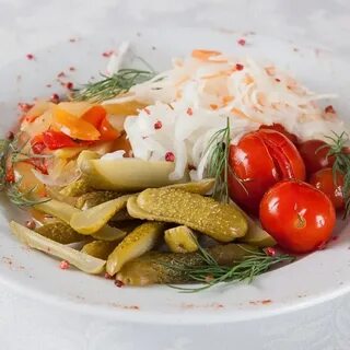 Маринованные свежие овощи