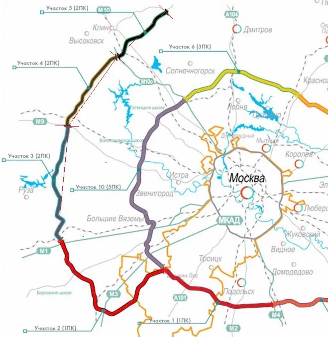 ЦКАД Домодедово м5. ЦКАД от м8 до м4. Схема центральной кольцевой автодороги вокруг Москвы. ЦКАД от м1 до м10.